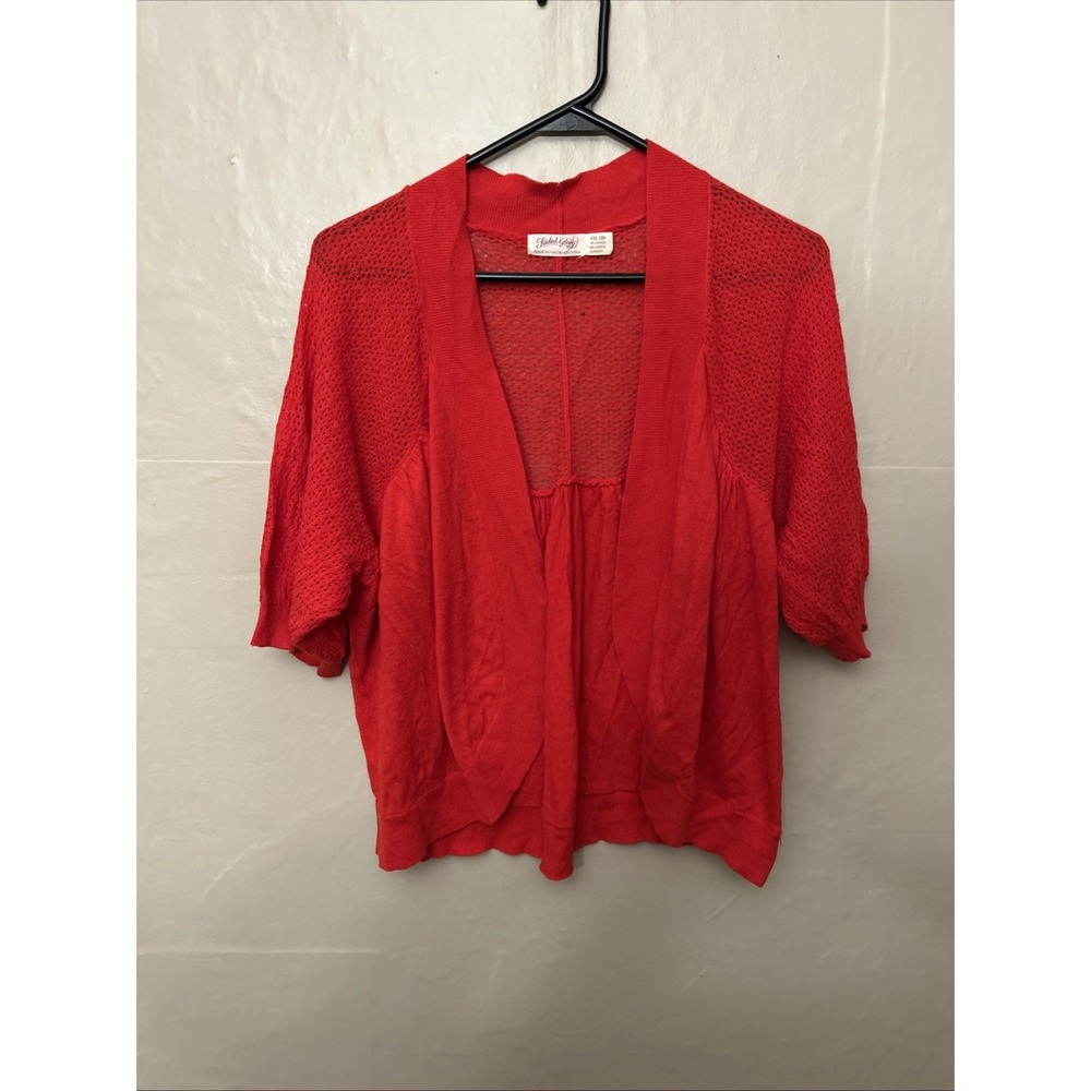 Faded Glory XXL Red Light‎ Sweater Shrug Cardigan Top